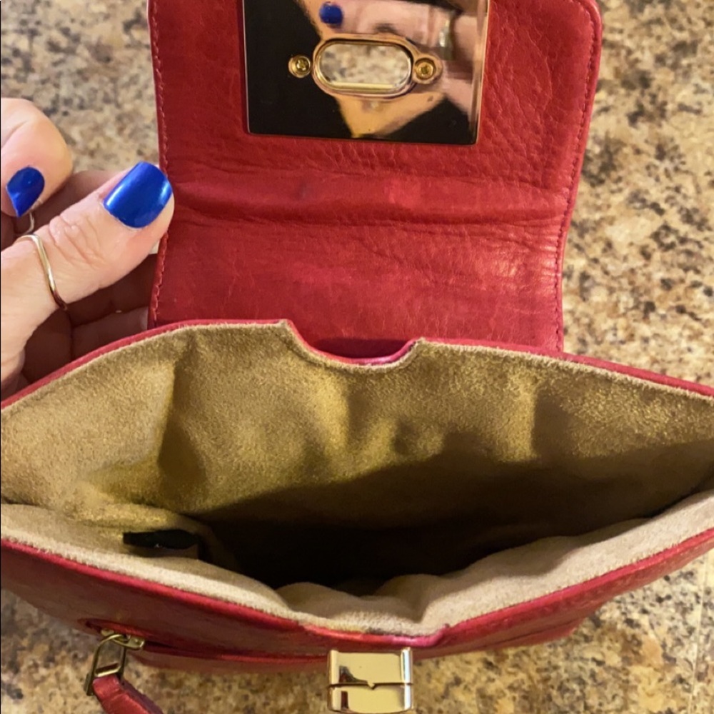 BE & D leather pink clutch - Picture 4 of 4
